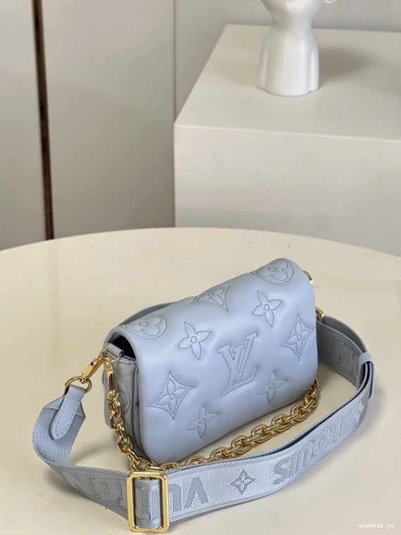 WIS ON LOUIS BUBBLEGRAM VUITTON WALLET STRAP 1130